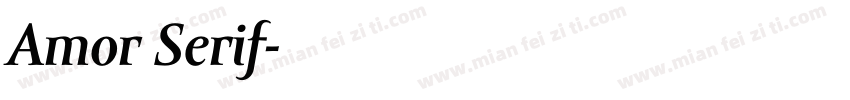 Amor Serif字体转换